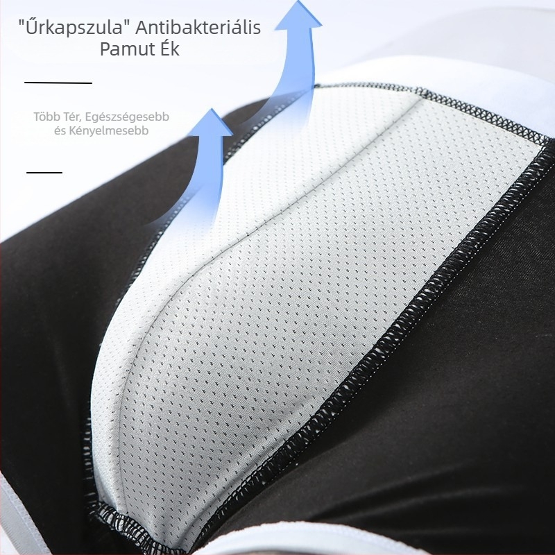 Személyre szabott férfi alsónemű boxeralsó pamut sport alsónemű légáteresztő antibakteriális középderekú új laza divatos férfi diák őszi és téli stílus