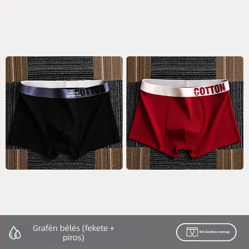 Yalu női alsónemű férfi boxeralsó pamut boxeralsó pamut rövidnadrág fejrész antibakteriális ágyéknadrág izzadságelnyelő plus size