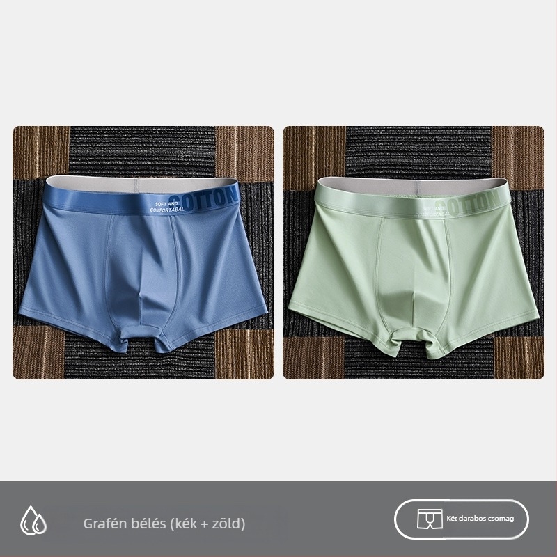 Yalu női alsónemű férfi boxeralsó pamut boxeralsó pamut rövidnadrág fejrész antibakteriális ágyéknadrág izzadságelnyelő plus size