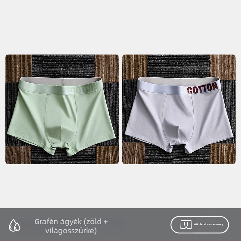 Yalu női alsónemű férfi boxeralsó pamut boxeralsó pamut rövidnadrág fejrész antibakteriális ágyéknadrág izzadságelnyelő plus size