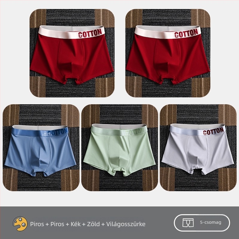 Yalu női alsónemű férfi boxeralsó pamut boxeralsó pamut rövidnadrág fejrész antibakteriális ágyéknadrág izzadságelnyelő plus size