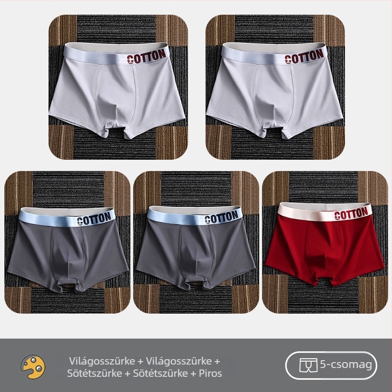 Yalu női alsónemű férfi boxeralsó pamut boxeralsó pamut rövidnadrág fejrész antibakteriális ágyéknadrág izzadságelnyelő plus size