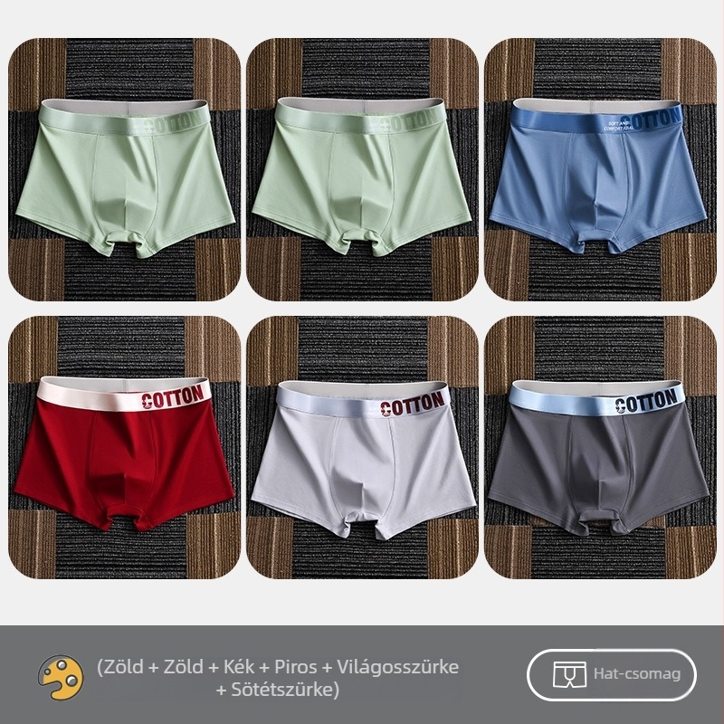 Yalu női alsónemű férfi boxeralsó pamut boxeralsó pamut rövidnadrág fejrész antibakteriális ágyéknadrág izzadságelnyelő plus size