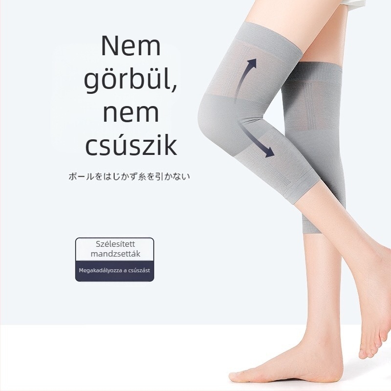 Nyári ultra vékony térdmelegítő, melegen tartó, varrat nélküli, rövid fazon, uniszex.