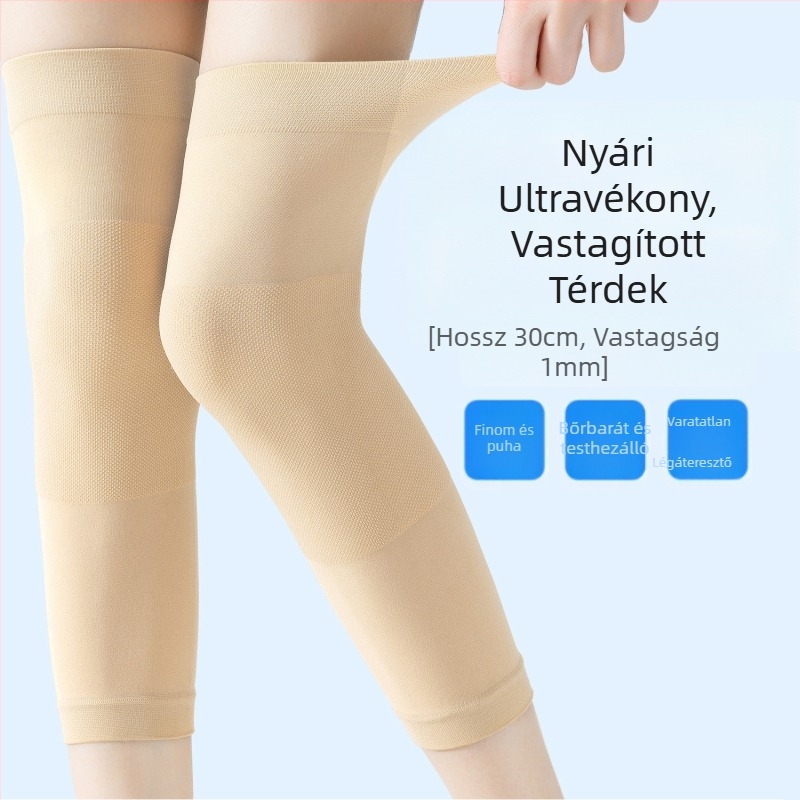 Nyári ultra vékony térdmelegítő, melegen tartó, varrat nélküli, rövid fazon, uniszex.