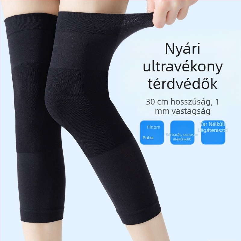 Nyári ultra vékony térdmelegítő, melegen tartó, varrat nélküli, rövid fazon, uniszex.