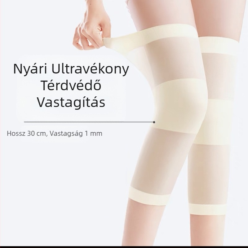 Nyári ultra vékony térdmelegítő, melegen tartó, varrat nélküli, rövid fazon, uniszex.