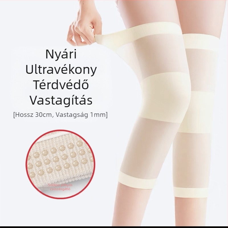 Nyári ultra vékony térdmelegítő, melegen tartó, varrat nélküli, rövid fazon, uniszex.