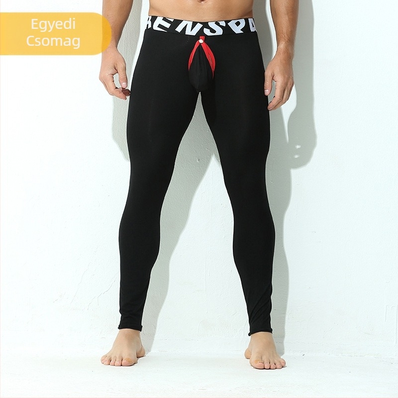 Őszi nadrág Férfi zsebes, kivehető, vékony, karcsúsított leggings Kopásmentes bugyi Szűk szabású leggings tinédzsereknek Őszi és téli meleg nadrág