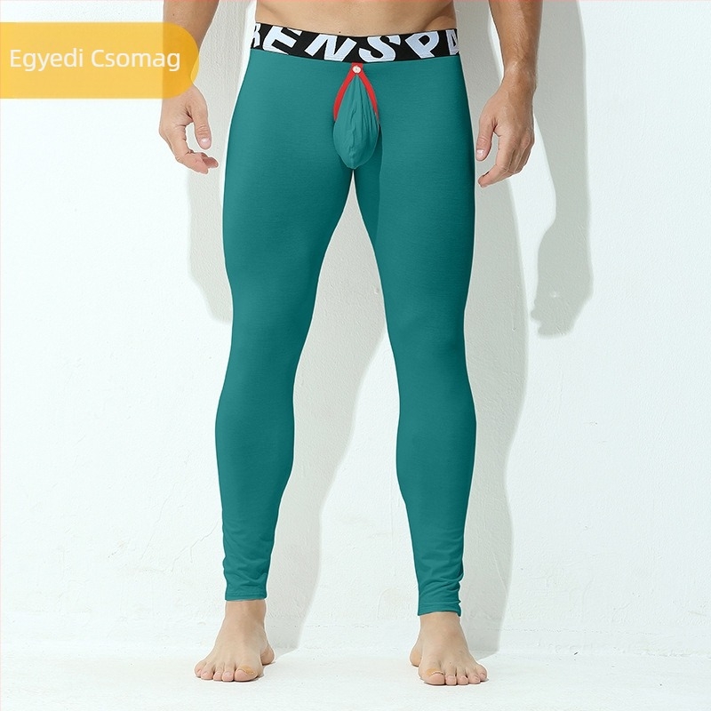 Őszi nadrág Férfi zsebes, kivehető, vékony, karcsúsított leggings Kopásmentes bugyi Szűk szabású leggings tinédzsereknek Őszi és téli meleg nadrág