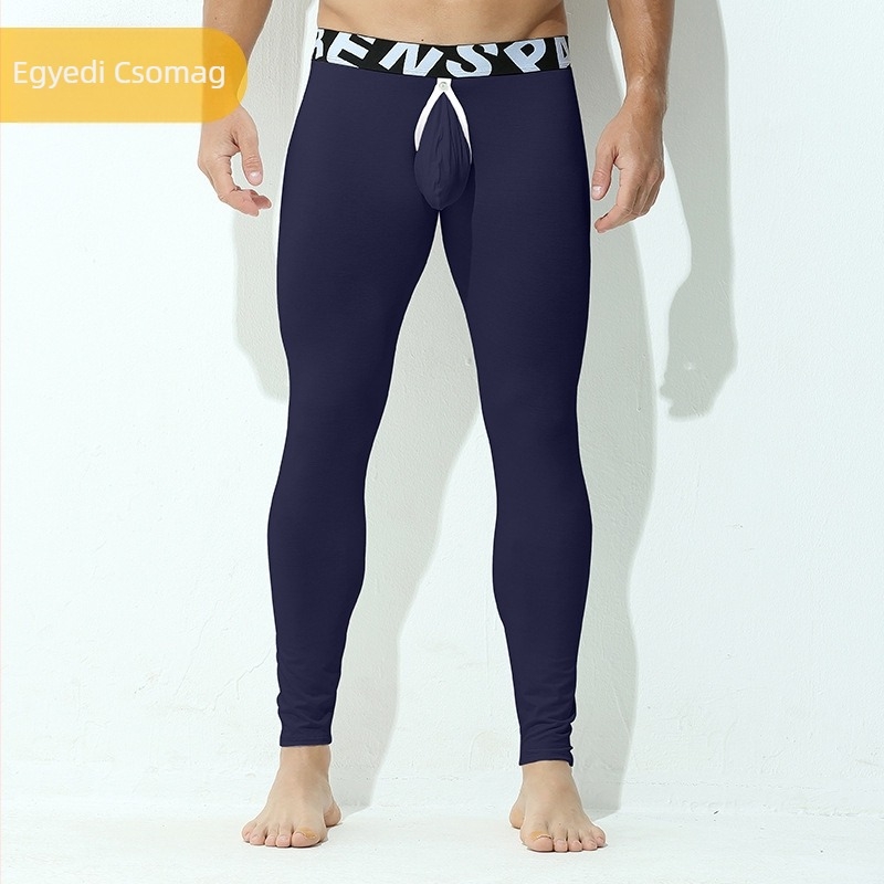 Őszi nadrág Férfi zsebes, kivehető, vékony, karcsúsított leggings Kopásmentes bugyi Szűk szabású leggings tinédzsereknek Őszi és téli meleg nadrág