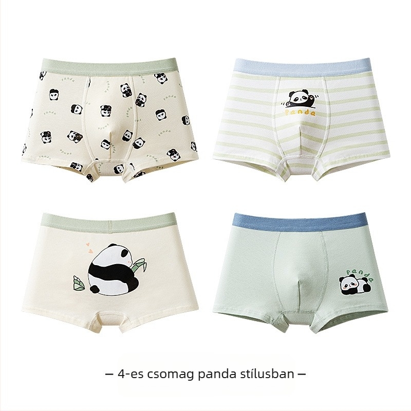 Gyerek alsónemű, baba boxeralsó, antibakteriális, lélegző, fésült pamut rövidnadrág fiúknak és lányoknak, közepes és nagy méretű gyermek boxeralsó