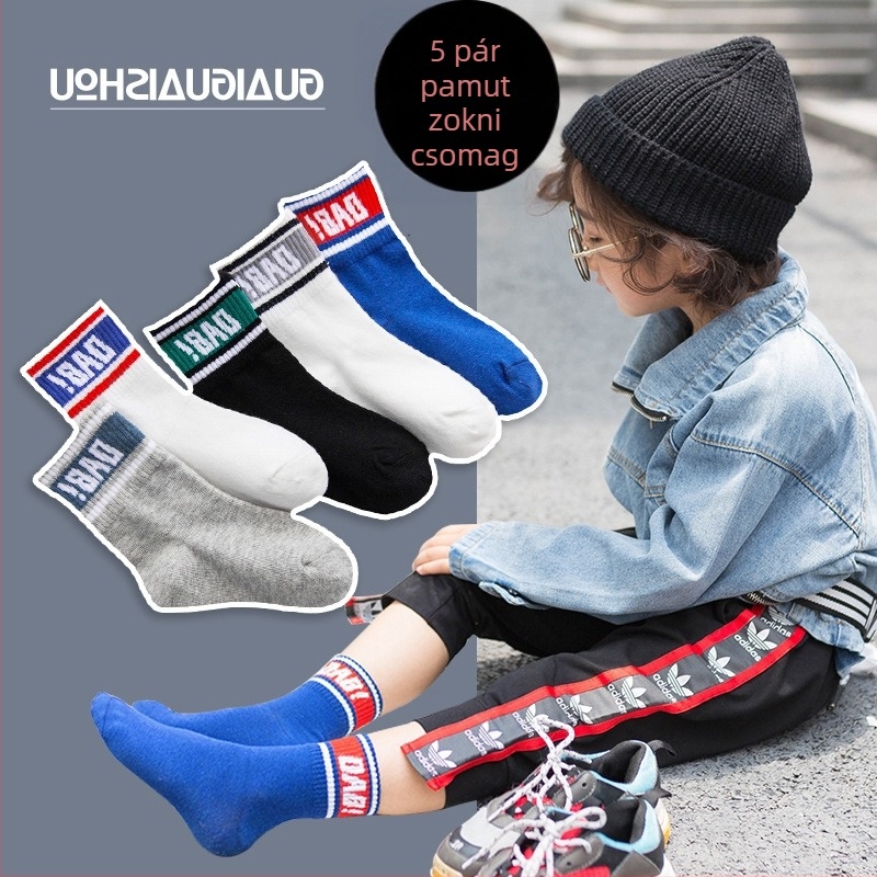Őszi és téli gyermek lábszárközépig érő zokni fiúknak és lányoknak Gyermek fésült pamut rajzfilm dinoszaurusz baba zokni diákzokni nagykereskedelemben