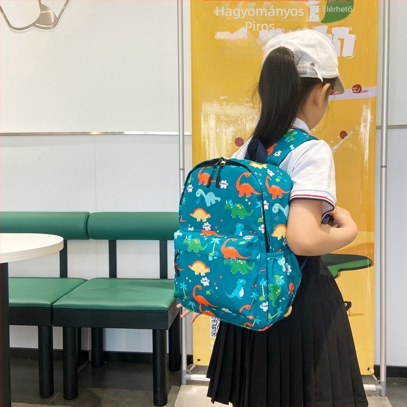 Határokon átnyúló külkereskedelmi állati dinoszaurusz iskolatáska fiúknak és lányoknak óvodai hátizsák utazási snack hátizsák gyerekeknek könnyű súlyú