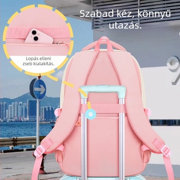 2024-es általános iskolás gyerekeknek való iskolatáskák, lányoknak való hátizsákok, alsó tagozatos és középiskolás lányoknak való gerincvédő, nagy kapacitású, könnyű táskák