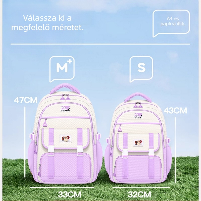 2024-es általános iskolás gyerekeknek való iskolatáskák, lányoknak való hátizsákok, alsó tagozatos és középiskolás lányoknak való gerincvédő, nagy kapacitású, könnyű táskák