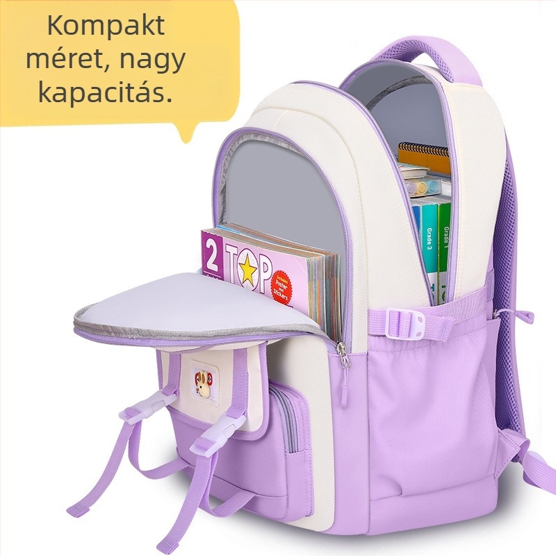 2024-es általános iskolás gyerekeknek való iskolatáskák, lányoknak való hátizsákok, alsó tagozatos és középiskolás lányoknak való gerincvédő, nagy kapacitású, könnyű táskák