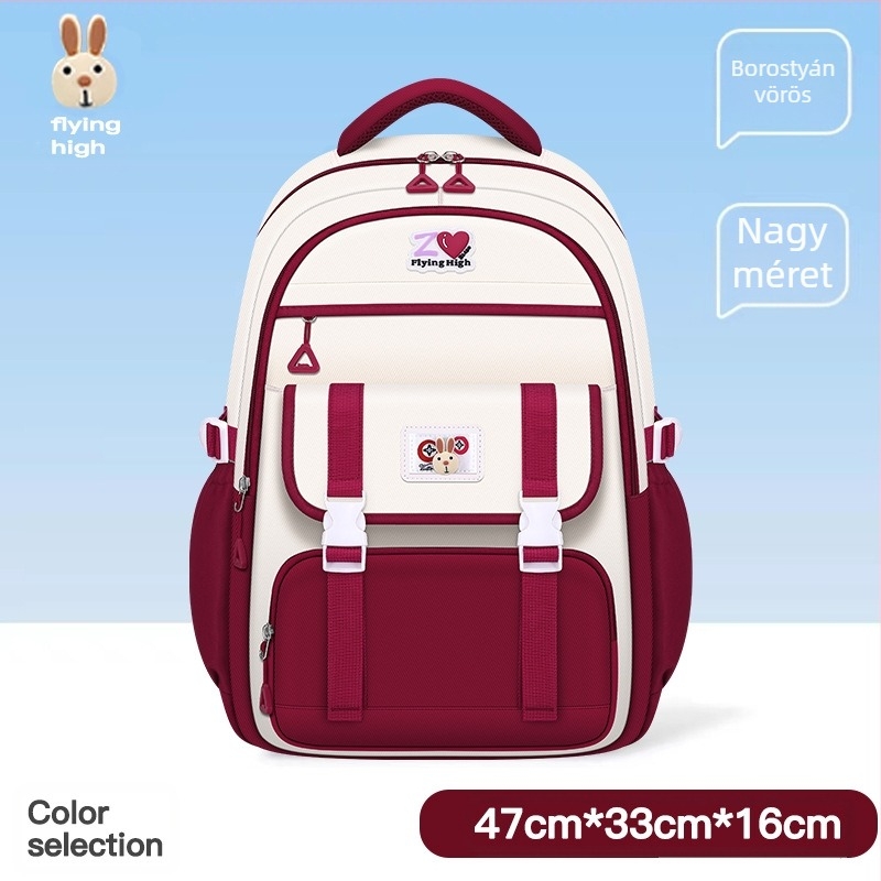 2024-es általános iskolás gyerekeknek való iskolatáskák, lányoknak való hátizsákok, alsó tagozatos és középiskolás lányoknak való gerincvédő, nagy kapacitású, könnyű táskák