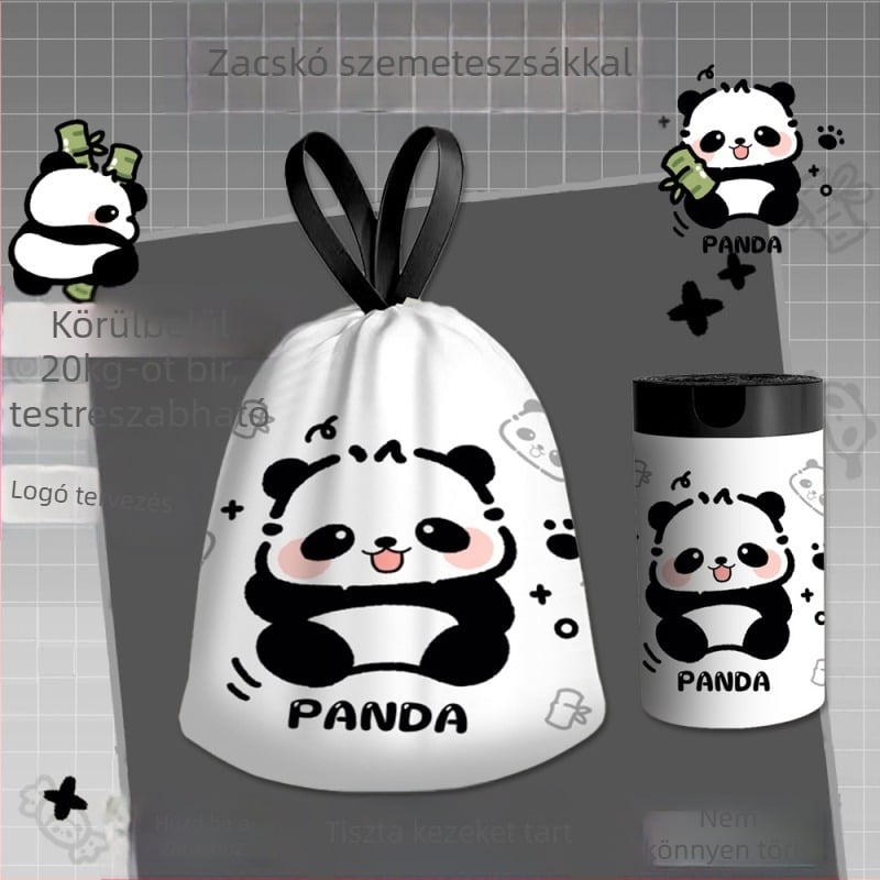 Műanyag rajzfilm szemeteszsák háztartási húzózsinóros hordozható diákasztal arctáska utazó eldobható tárolótáska