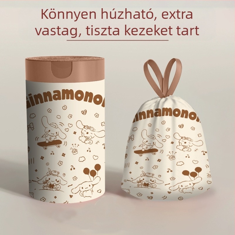 Műanyag rajzfilm szemeteszsák háztartási húzózsinóros hordozható diákasztal arctáska utazó eldobható tárolótáska