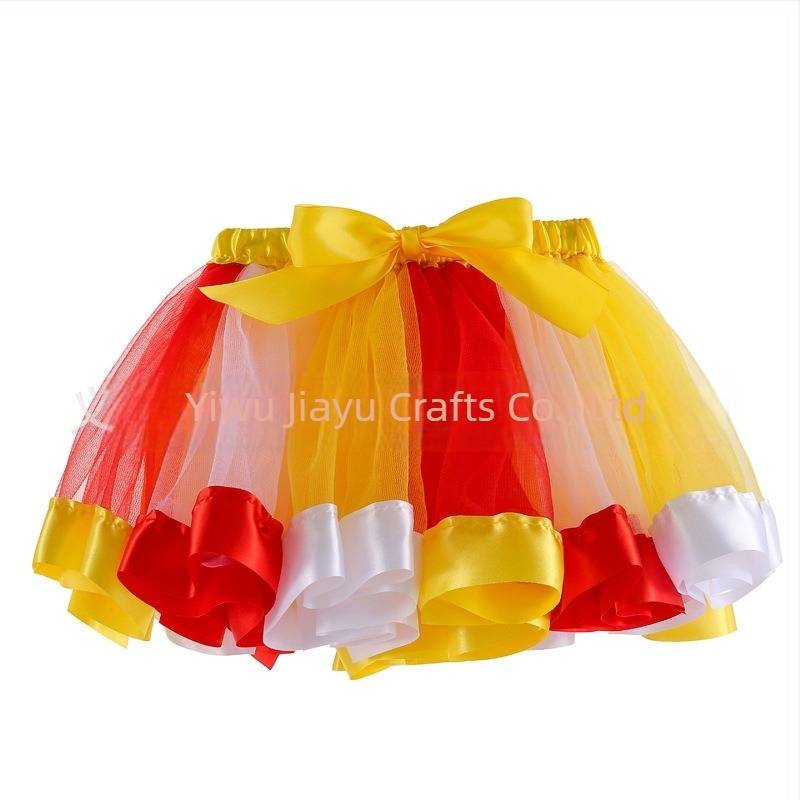 Amazon európai és amerikai szivárványos szoknya, hálós tütü szoknya, gyermek táncszoknya, lányos szoknya, előadásra szánt pontonszoknya