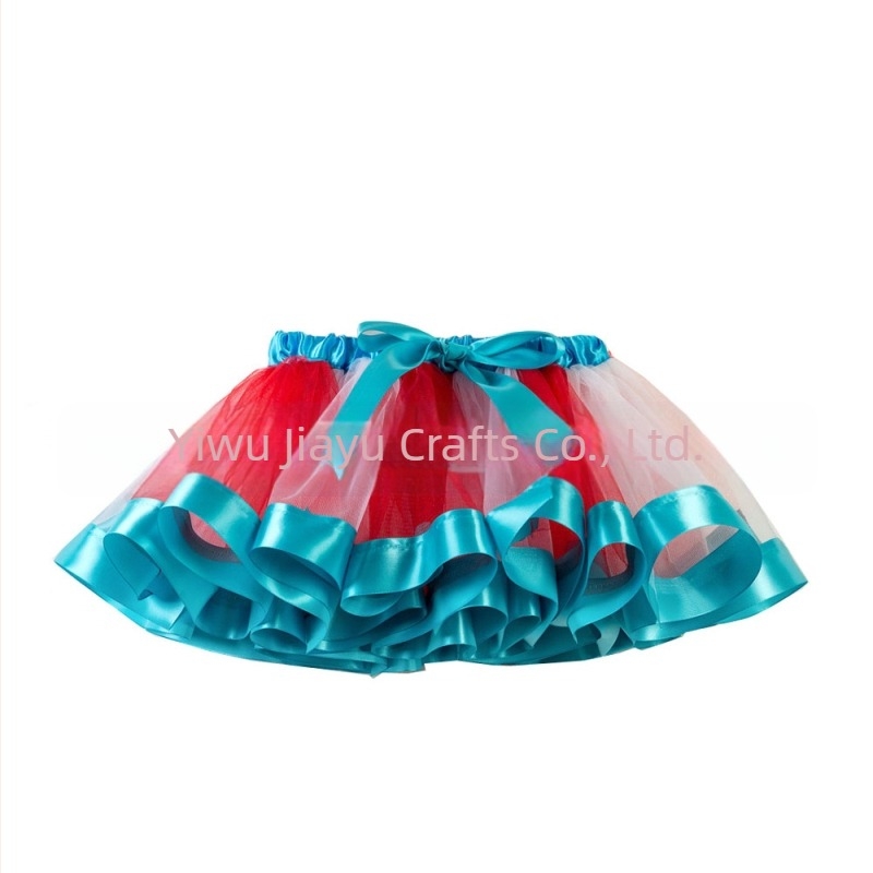 Amazon európai és amerikai szivárványos szoknya, hálós tütü szoknya, gyermek táncszoknya, lányos szoknya, előadásra szánt pontonszoknya