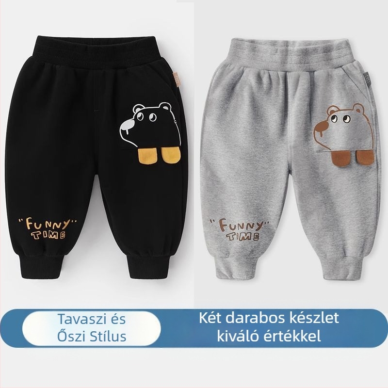 Fiú nadrágok Tavaszi és őszi baba hétköznapi lámpás nadrágok Tavaszi és őszi gyermek fiúknak és lányoknak baba hosszú nadrágok Felsőruházat Tavaszi divat