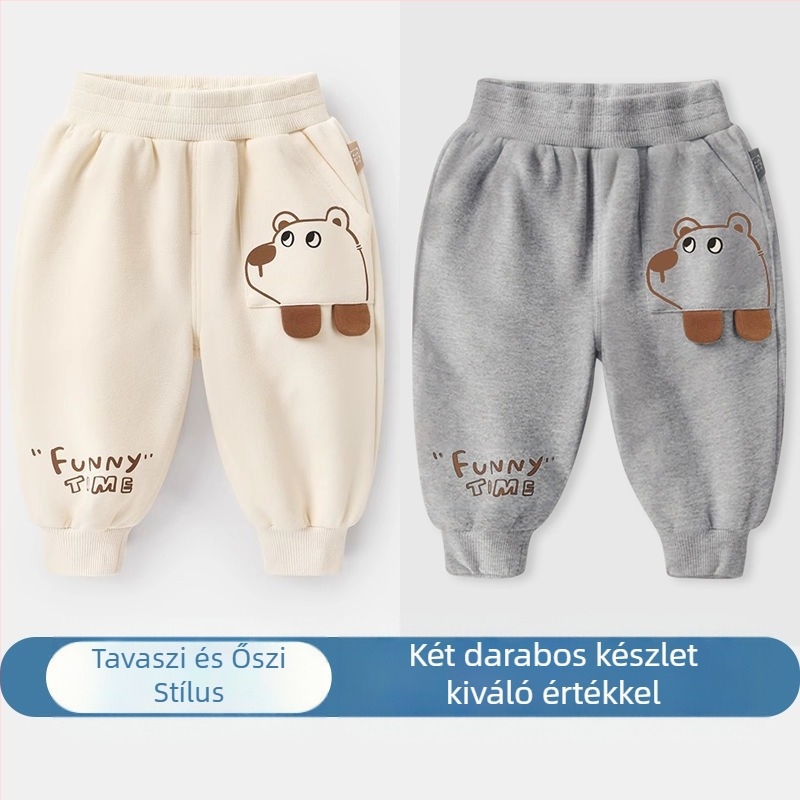 Fiú nadrágok Tavaszi és őszi baba hétköznapi lámpás nadrágok Tavaszi és őszi gyermek fiúknak és lányoknak baba hosszú nadrágok Felsőruházat Tavaszi divat