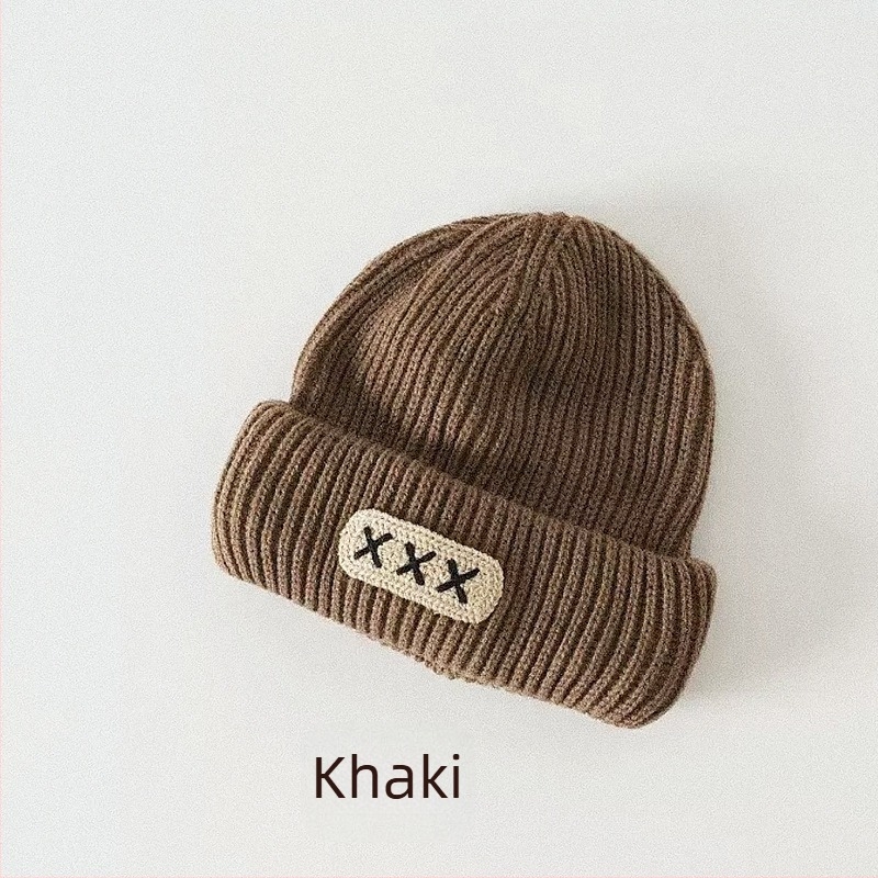 Őszi és téli újdonságok gyerekeknek, meleg sapkák fiúknak és lányoknak, vastag kötött sapkák, stílusos baba sapkák, téli kötött sapkák