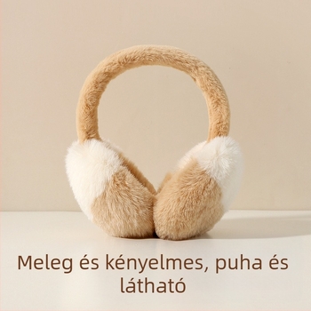 23 új fülvédő női téli meleg téli gyapjúbéléssel vastag szélálló fagyálló hidegálló rugalmas sapkakarika plüss fülvédő
