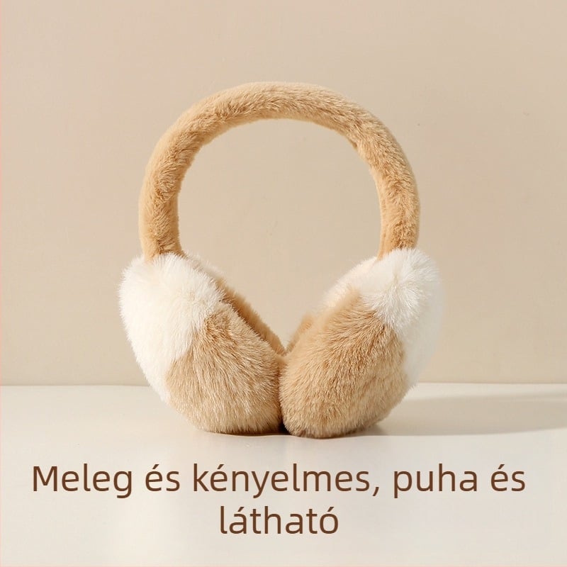 23 új fülvédő női téli meleg téli gyapjúbéléssel vastag szélálló fagyálló hidegálló rugalmas sapkakarika plüss fülvédő