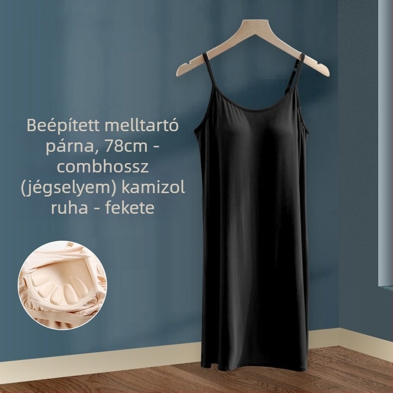 Női nyári, nagykereskedelmi modális hálóing mellkaspánttal, hosszú szoknya, vékony, plus size, pizsamát is viselhet egy generációnyi hajjal.