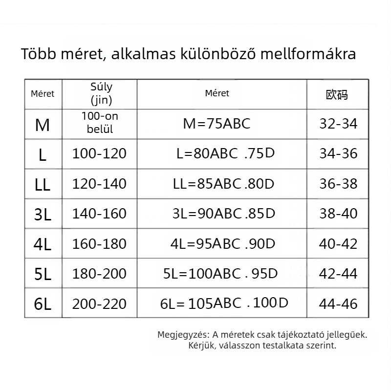 Határokon átnyúló vékony alsónemű női kis mellű nyomtalan összehúzott parin melltartó egyrészes, nem acél melltartó