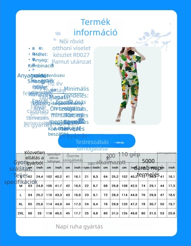 Külkereskedelem aranyos rajzfilm cica nyomtatott pizsama öltöny Európa és az Egyesült Államok laza szabadidős állat női otthoni ruha öltöny