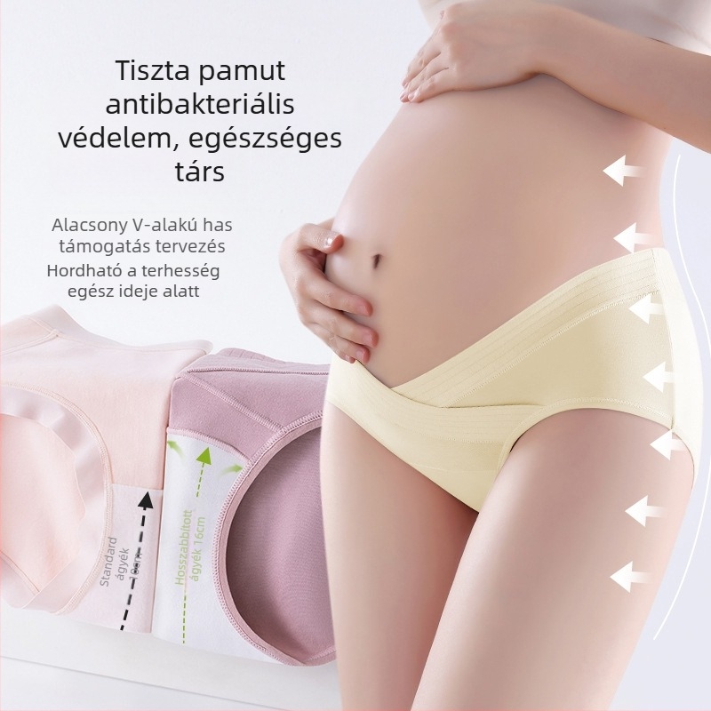 7A antibakteriális terhességi terhes nők alacsony derekú alsónemű terhes nők U alakú has varrás nélküli lélegző terhes nők alsónemű forrás gyártók