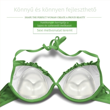 Gyárilag közvetlen kicsi, aranyos szilikon melltartóbetét bikinihez, öntapadós, vastag betéttel, láthatatlan, vastag abalone szilikon melltartóbetét