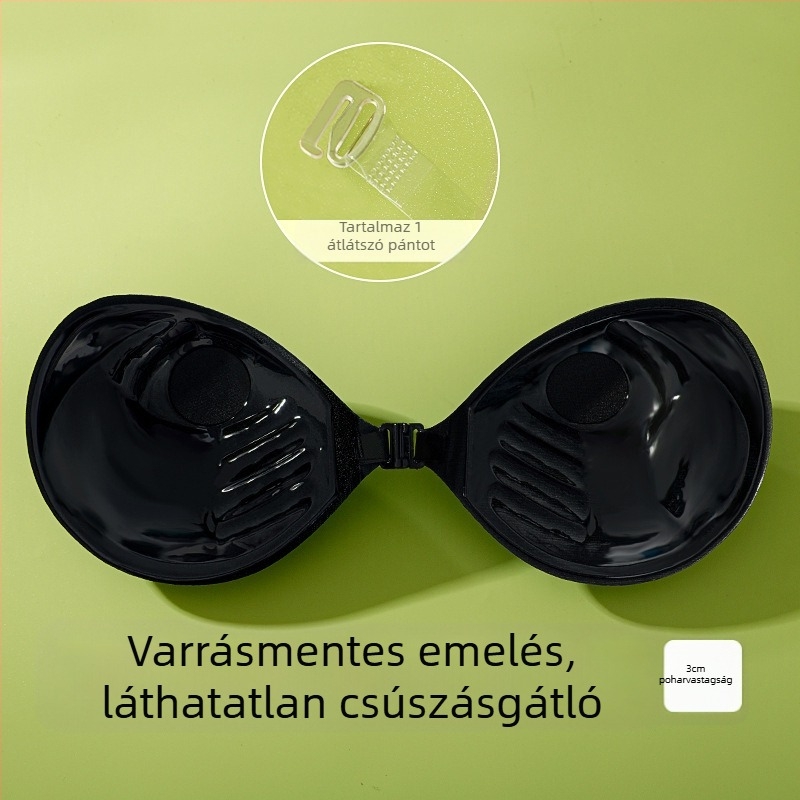 Új menyasszonyi ruha szexi láthatatlan fehérnemű láthatatlan melltartó push-up nagy vastagított párolt kenyérkosár mellmatrica női push-up mellmatrica