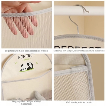 Zokni Alsóneműtárolás Hálószobai ruhásszekrény Alsónemű Alsóneműakasztó táska Akasztóháló Ajtó Hátsó tároló Befejező tárolótáska