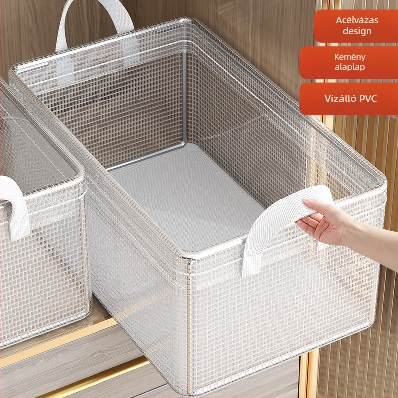 Ruhatároló doboz Háztartási mosható ruhák és nadrágok rendszerező doboz Gardróbszekrény réteges tároló műtárgy tároló doboz kosár