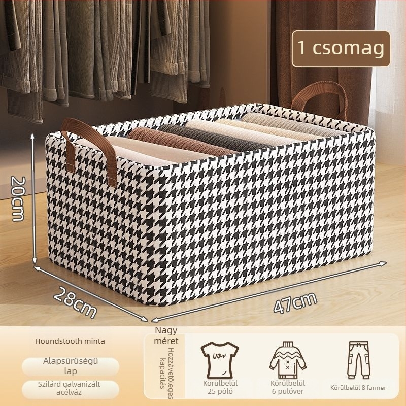 Ruhatároló doboz Háztartási mosható ruhák és nadrágok rendszerező doboz Gardróbszekrény réteges tároló műtárgy tároló doboz kosár