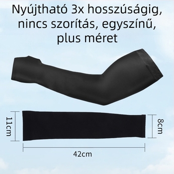 Napvédő jégvédő ujjak Férfi plus size jégselyem ujjak Laza ujjak műtrágyával a lélegzőképesség és az UV-védelem fokozása érdekében Kültéri kerékpározás