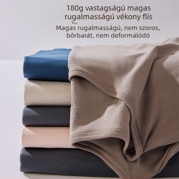 Férfi antibakteriális vékony polár őszi ruhák és nadrágok Shuyi öltöny Nagy rugalmasságú kétoldalas csiszolású antibakteriális termo alsónemű