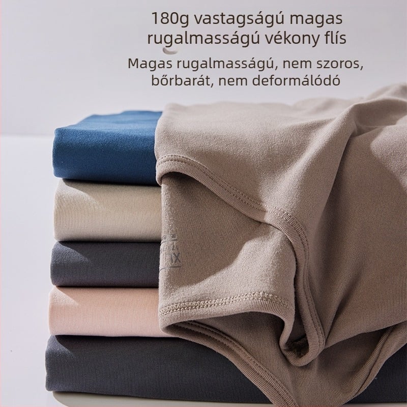 Férfi antibakteriális vékony polár őszi ruhák és nadrágok Shuyi öltöny Nagy rugalmasságú kétoldalas csiszolású antibakteriális termo alsónemű