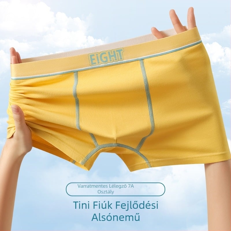 Új férfi alsónemű pamut A osztályú pamut boxeralsó plus size középmagas derekú gyorsan száradó négyszögletes lélegző férfi alsónemű fejrész