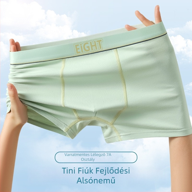 Új férfi alsónemű pamut A osztályú pamut boxeralsó plus size középmagas derekú gyorsan száradó négyszögletes lélegző férfi alsónemű fejrész