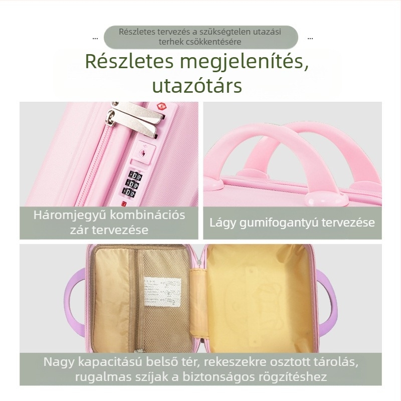 14 hüvelykes Melody bőrönd, poggyásztároló doboz, kis doboz, kombinációs zár, bőrönd, beszállótáska, könnyű