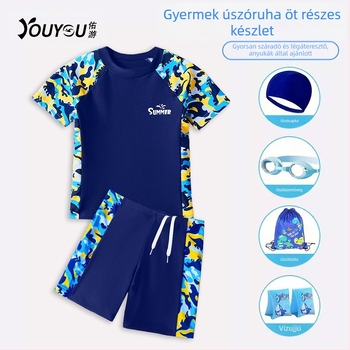 Gyerek fürdőruha fiúknak, hasított, nagy gyerekeknek, tinédzser fiúknak, nyári fürdőruha 2024, új fürdőruha, fürdőruha kosztüm
