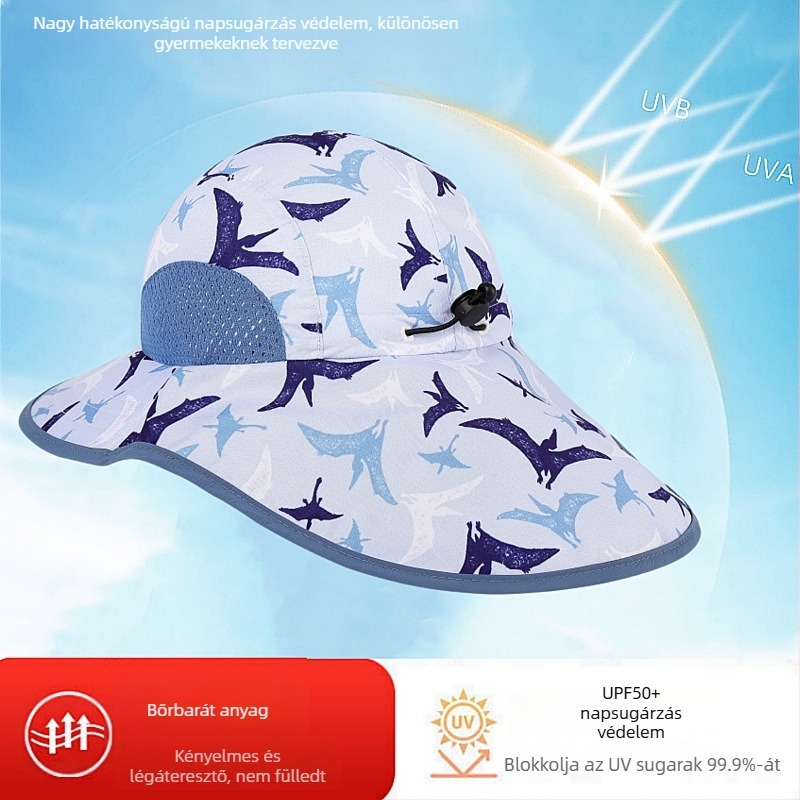 Nyári gyerek napkalap baba babakalap napkalap vékony napkalap fiúknak és lányoknak nagy karimájú halászkalap