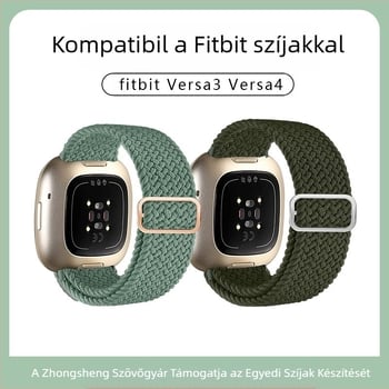 Fitbit Versa3/4 Sense Phoebe okosóra csere csuklópánt rugalmas nejlonszíjjal