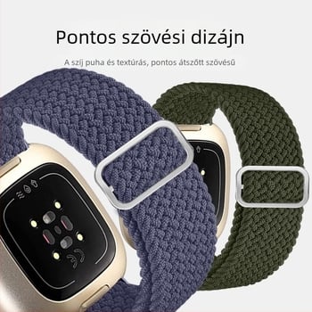 Fitbit Versa3/4 Sense Phoebe okosóra csere csuklópánt rugalmas nejlonszíjjal